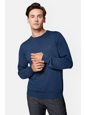 Lancerto Lancerto Sweter Morey SW073223000019 Granatowy Regular Fit