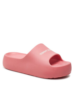 Tommy Jeans Natikači Tjw Chunky Flatform Slide EN0EN02454 Roza