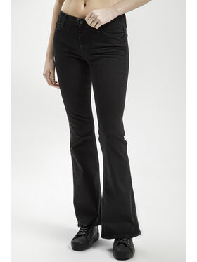 Cross Jeans Cross Jeans Jeansy P 433-020 Czarny Flared Leg