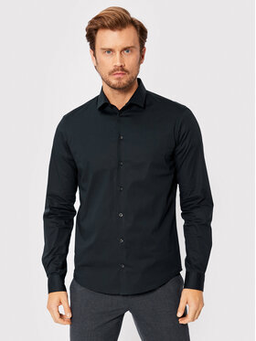 Casual Friday Casual Friday Camicia Palle 500924 Nero Slim Fit
