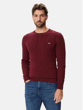 Gant Gant Πουλόβερ 8050601 Μπορντό Regular Fit