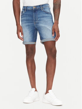 Lee Lee Szorty jeansowe Rider 112363925 Niebieski Slim Fit