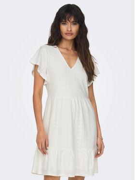 ONLY ONLY Sukienka codzienna 15289687 Biały Regular Fit