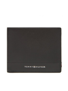 Tommy Hilfiger Tommy Hilfiger Велике Чоловіче Портмоне Th Foundation Mini Cc Wallet AM0AM13507 Чорний