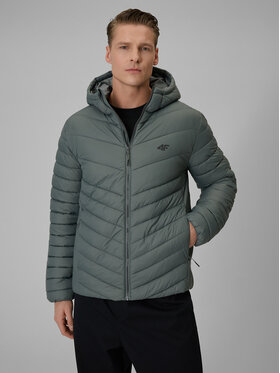 4F 4F Kurtka puchowa EVERYDAY ACTIVE Zielony jasny Regular Fit