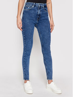 Calvin Klein Jeans Calvin Klein Jeans Džínsy High Rise J20J215787 Tmavomodrá Skinny Fit