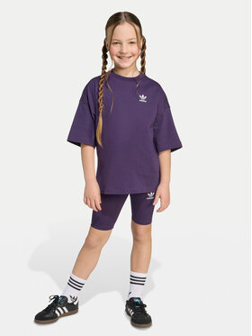 adidas adidas Marškinėlių ir šortų komplektas Cycling JY4873 Violetinė Regular Fit