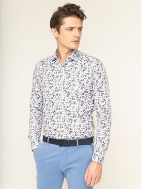 Emanuel Berg Emanuel Berg Košeľa Mr.Crown PEB46678 Biela Slim Fit
