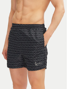 Karl Kani Karl Kani Pantaloncini da bagno Signature Monogram Aop 60550022 Nero Regular Fit