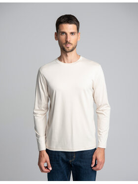 Borgio Borgio Longsleeve Milazzo Beżowy Slim Fit