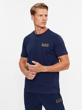 EA7 Emporio Armani EA7 Emporio Armani T-Shirt 6RPT18 PJM9Z 1554 Granatowy Regular Fit