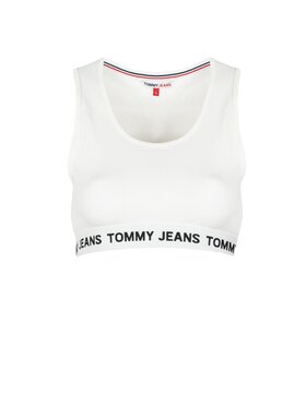 Tommy Hilfiger Tommy Hilfiger Top bez ramiączek DW0DW12945 Biały Slim Fit
