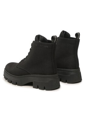 Calvin Klein Jeans Škornji Chunky Combat Laceup Boot Co YW0YW01239 Črna