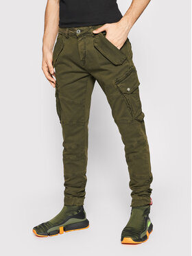 Alpha Industries Alpha Industries Szövet nadrág Combat 126215 Zöld Slim Fit