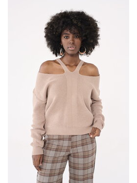 blue shadow blue shadow Sweter Anda BS Brązowy Standard Fit