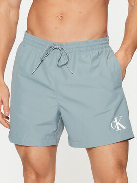 Calvin Klein Swimwear Calvin Klein Swimwear Plavecké šortky KM0KM01161 Zelená Regular Fit