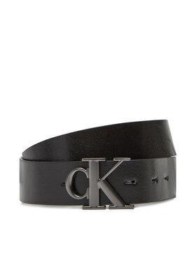 Calvin Klein Jeans Calvin Klein Jeans Pánský pásek Monogram Plaque Buckle 35Mm Adj/Rev LV04G7033G Černá
