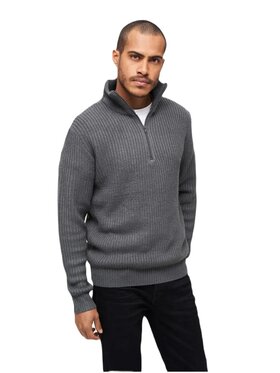 Brandit Brandit Sweter 5019 Szary Regular Fit
