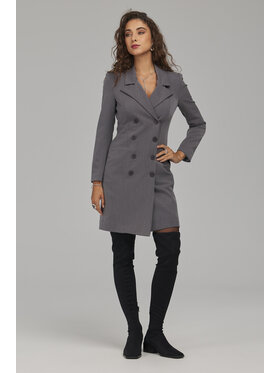 NIFE NIFE Sukienka wieczorowa S299 Szary Fitted Fit