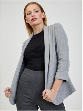 Orsay Orsay Marynarka 490456-673000__40 Szary Regular Fit
