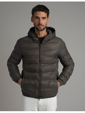 Borgio Borgio Kurtka puchowa SENIGA_SZ Szary Classic Fit