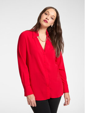Elena Mirò Elena Mirò Koszula 5167P000239N016 Czerwony Regular Fit