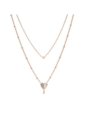 Fossil Fossil Kaelakee Flutter Hearts JF03648791 Kuldne