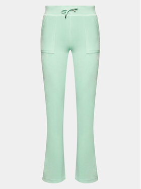 Juicy Couture Juicy Couture Spodnie dresowe Del Ray JCAP180 Zielony Regular Fit