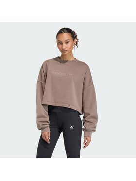 adidas adidas Bluza 159286 Brązowy Oversize