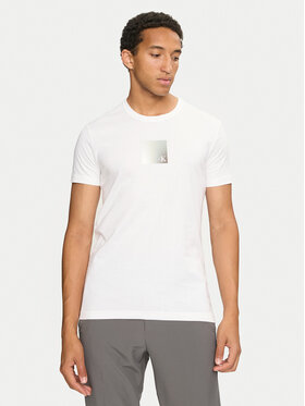Calvin Klein Jeans Calvin Klein Jeans T-särk Metallic Box J30J325686 Valge Slim Fit