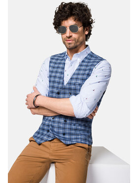Lancerto Lancerto Kamizelka Tulon KA131123000014 Niebieski Slim Fit