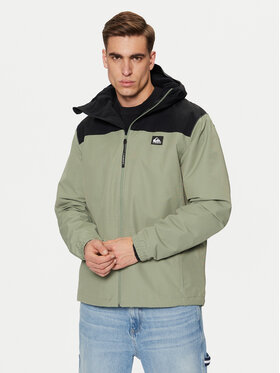 Quiksilver Quiksilver Bunda pro přechodné období Overcast 3K EQYJK04063 Zelená Regular Fit