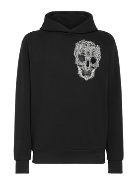 PHILIPP PLEIN PHILIPP PLEIN Mikina 3827 Čierna Regular Fit