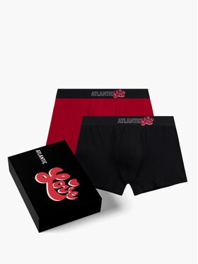 Atlantic Atlantic Bokserki Giftbox Czerwony