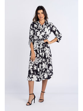 Salme Salme Sukienka codzienna Sofia Czarny Regular Fit
