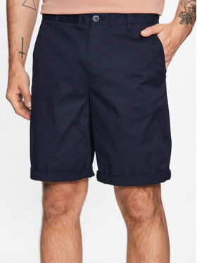 Sisley Sisley Pantalon scurți din material 4TEQS900J Bleumarin Regular Fit