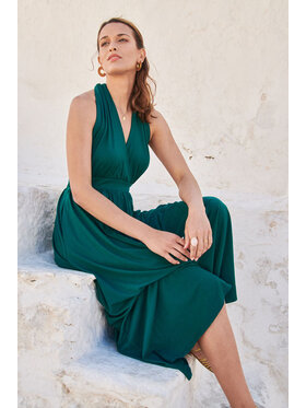 NAOKO NAOKO Každodenní šaty Forest Dream Zelená Regular Fit