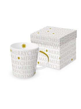 MIAhome MIAhome Kubek Porcelanowy w Ozdobnym Pudełku Merry Biały