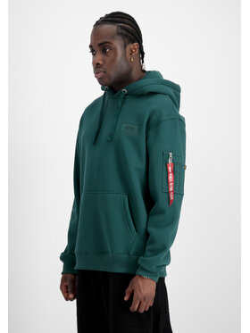 Alpha Industries Alpha Industries Bluza Backprint Hoodie Zielony Regular Fit