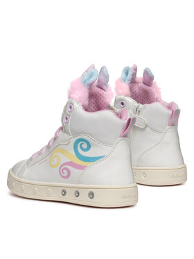 Geox Tenisice J Skylin Girl J468WA 0NFBH C0653 S Bijela