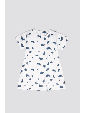 Coccodrillo Coccodrillo Sukienka WC2128201VIL-001 Biały Regular Fit