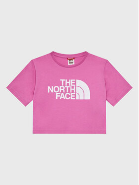 The North Face The North Face Marškinėliai Crop Easy NF0A83EU Rožinė Regular Fit