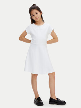 Calvin Klein Calvin Klein Igapäevane kleit Skater LVCKSJH02G Valge Regular Fit