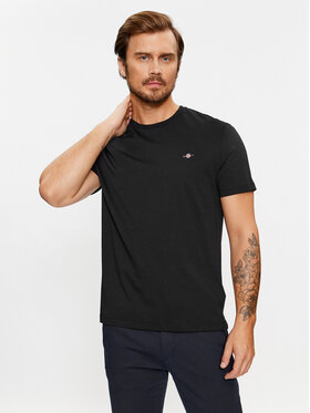 Gant Gant Tricou Shield 2003184 Negru Regular Fit