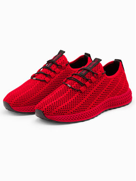 Ombre Ombre Sneakersy OM-FOKS-0117 Czerwony