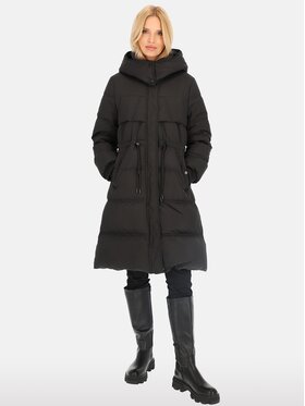 Perso Perso Souprava bunda a vesta BLH241003FX Černá Regular Fit