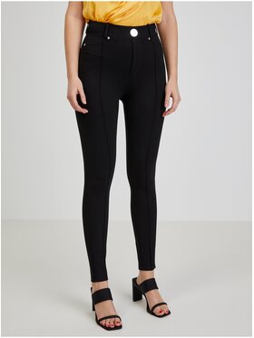 Orsay Orsay Spodnie damskie 350188-660000__42 Czarny Skinny Fit