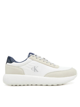 Calvin Klein Jeans Calvin Klein Jeans Sneakersy Athleisure Runner Laceup Mix YM0YM01195 Biały