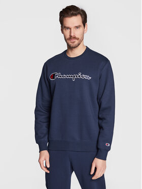Champion Champion Džemperis Embroided Script Logo 217859 Tamsiai mėlyna Comfort Fit