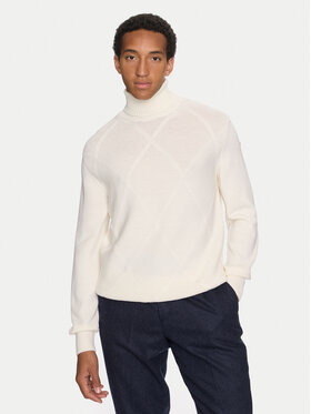 Paul&Shark Paul&Shark Rollkragenpullover 14311078 Écru Regular Fit